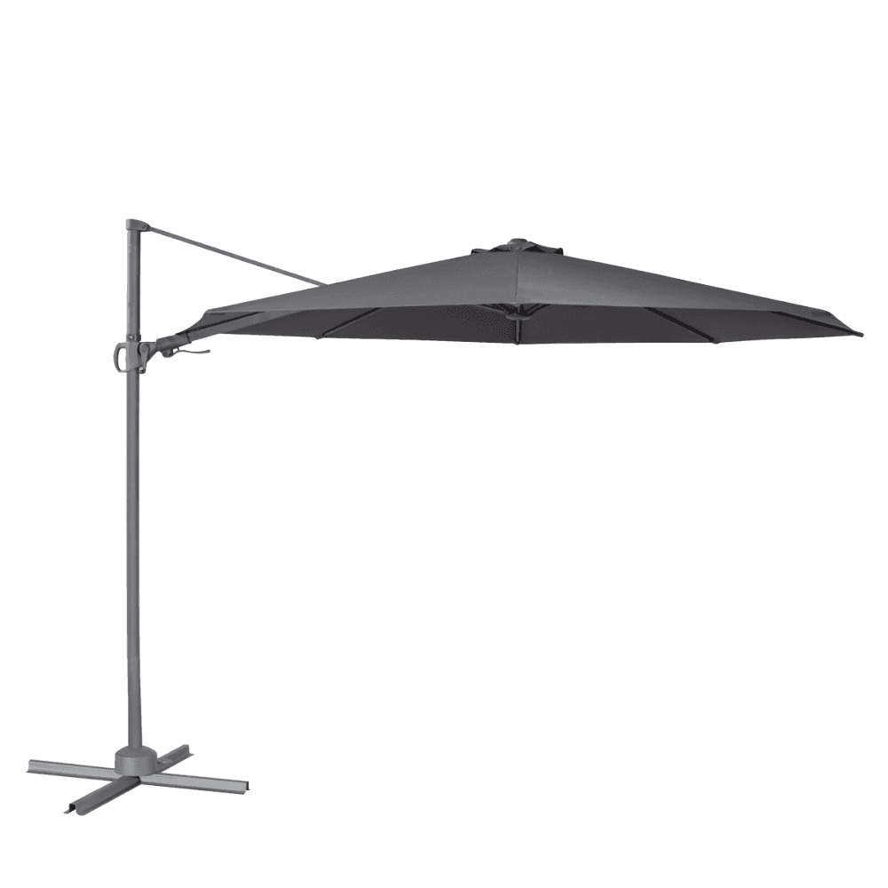 Dellonda Cantilever Parasol with 360 Rotation, Tilt & Cover 3m - Grey Model No- DG267