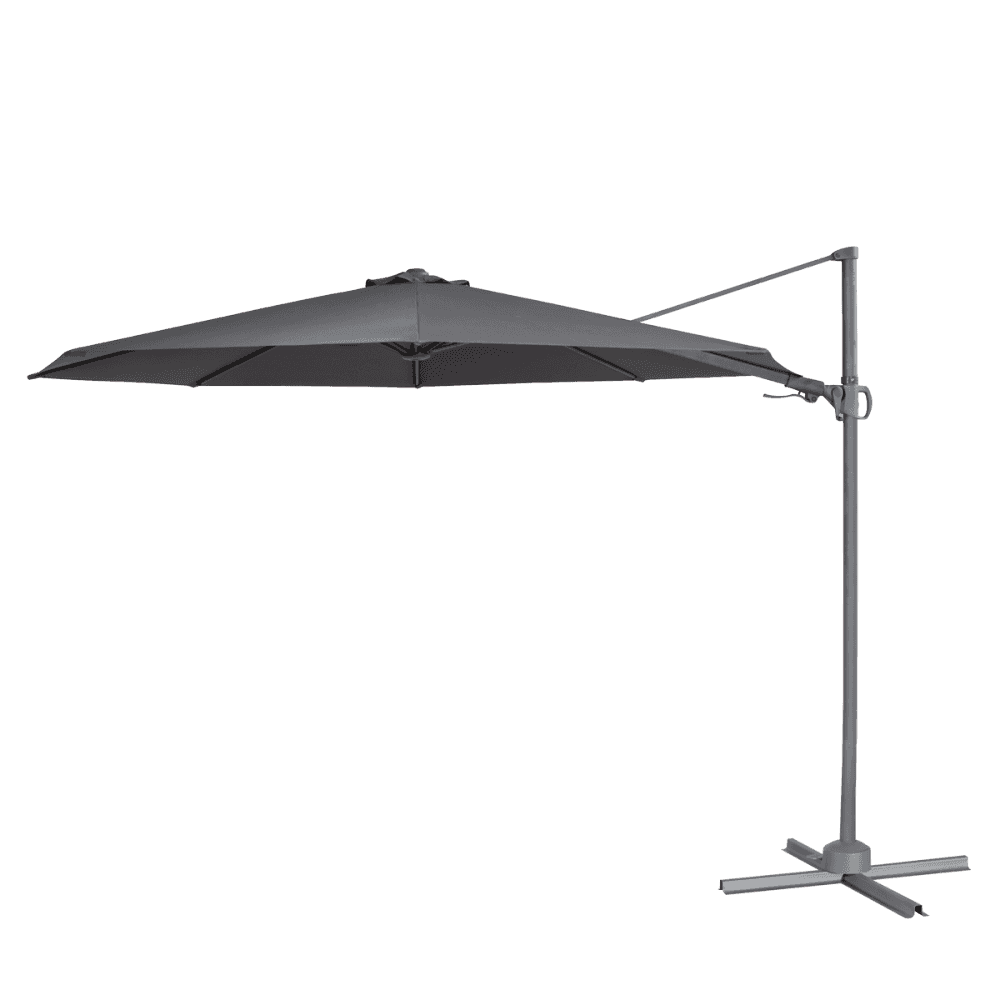 Dellonda Cantilever Parasol with 360 Rotation, Tilt & Cover 3m - Grey Model No- DG267