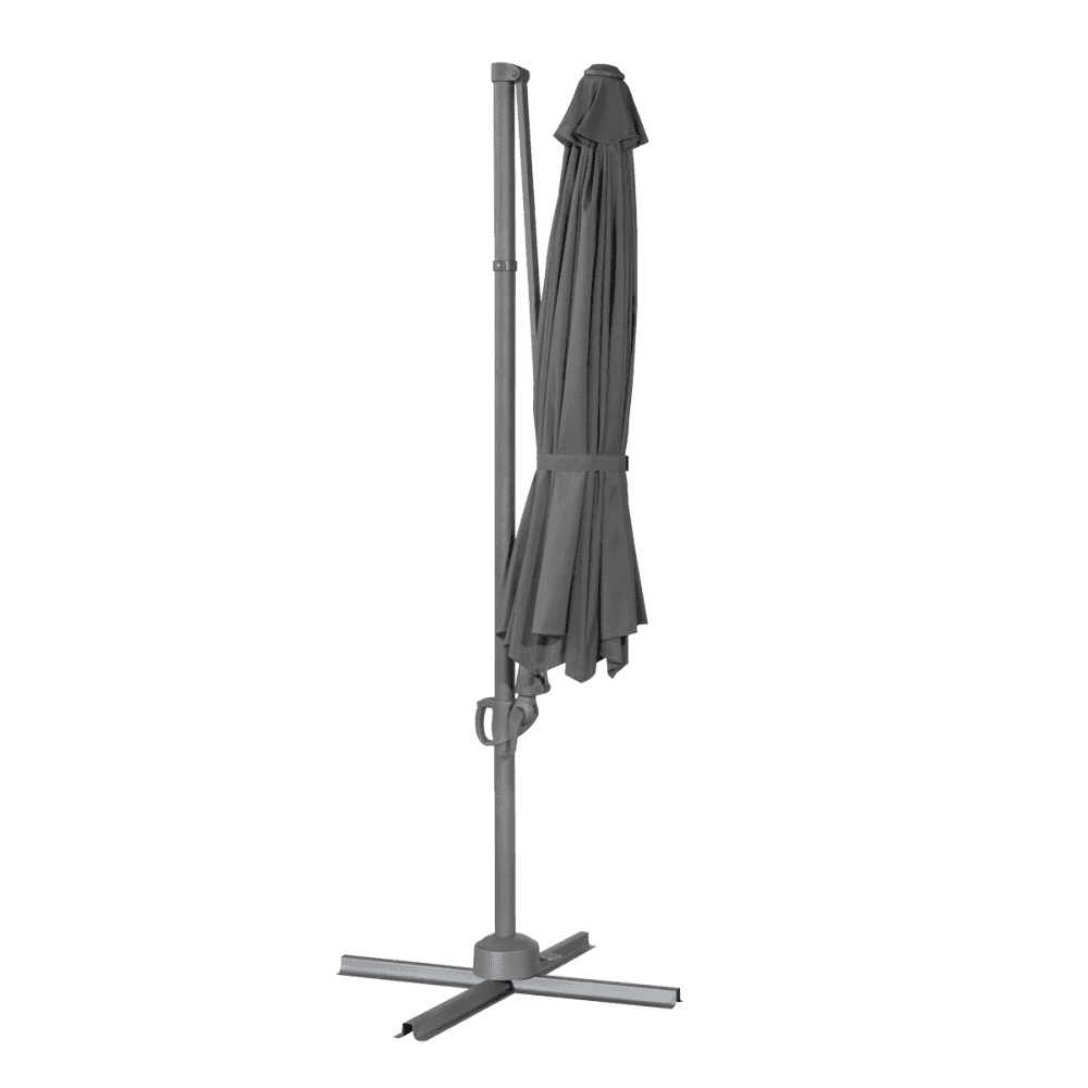 Dellonda Cantilever Parasol with 360 Rotation, Tilt & Cover 3m - Grey Model No- DG267