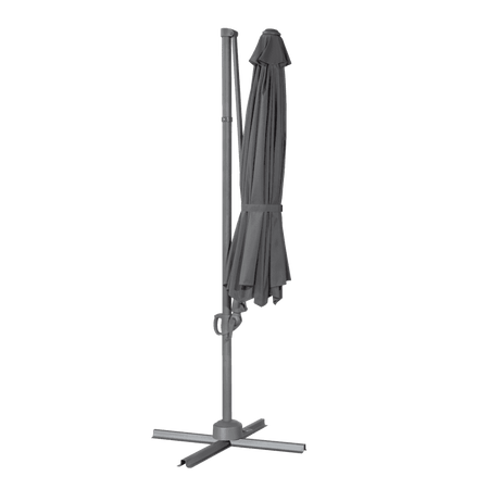 Dellonda Cantilever Parasol with 360 Rotation, Tilt & Cover 3m - Grey Model No- DG267
