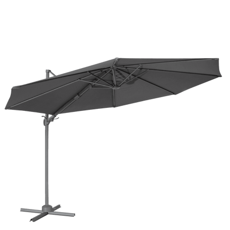 Dellonda Cantilever Parasol with 360 Rotation, Tilt & Cover 3m - Grey Model No- DG267