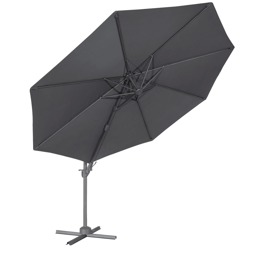 Dellonda Cantilever Parasol with 360 Rotation, Tilt & Cover 3m - Grey Model No- DG267