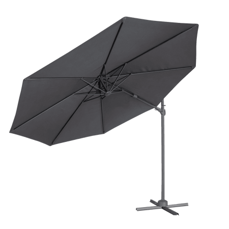 Dellonda Cantilever Parasol with 360 Rotation, Tilt & Cover 3m - Grey Model No- DG267