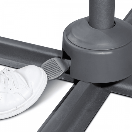 Dellonda Cantilever Parasol with 360 Rotation, Tilt & Cover 3m - Grey Model No- DG267