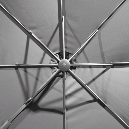 Dellonda Cantilever Parasol with 360 Rotation, Tilt & Cover 3m - Grey Model No- DG267