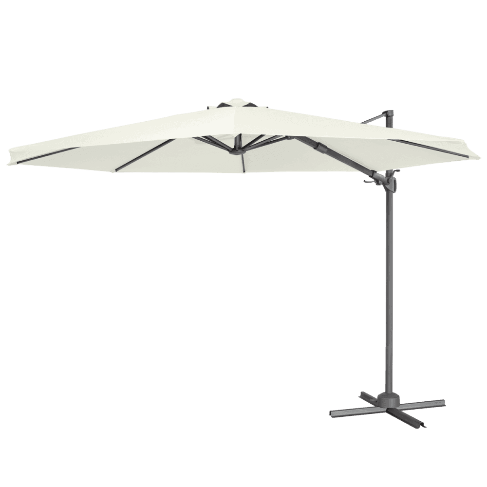 Dellonda Cantilever Parasol with 360 Rotation, Tilt & Cover 3m - Cream Model No- DG268