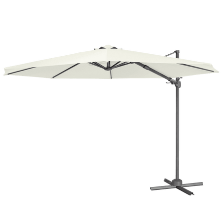 Dellonda Cantilever Parasol with 360 Rotation, Tilt & Cover 3m - Cream Model No- DG268