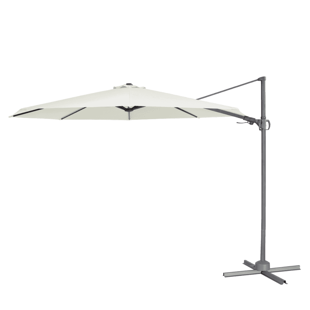 Dellonda Cantilever Parasol with 360 Rotation, Tilt & Cover 3m - Cream Model No- DG268