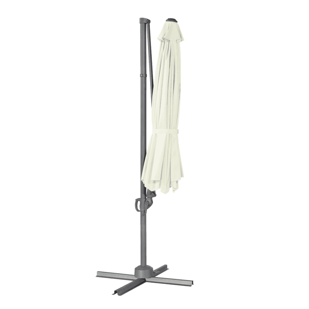 Dellonda Cantilever Parasol with 360 Rotation, Tilt & Cover 3m - Cream Model No- DG268