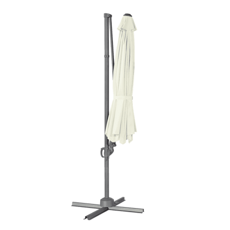 Dellonda Cantilever Parasol with 360 Rotation, Tilt & Cover 3m - Cream Model No- DG268