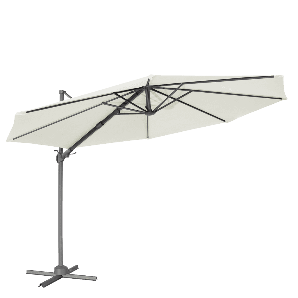 Dellonda Cantilever Parasol with 360 Rotation, Tilt & Cover 3m - Cream Model No- DG268