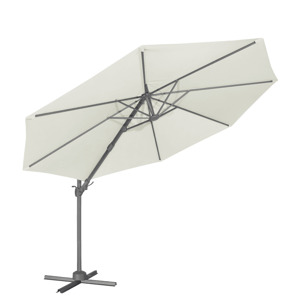 Dellonda Cantilever Parasol with 360 Rotation, Tilt & Cover 3m - Cream Model No- DG268