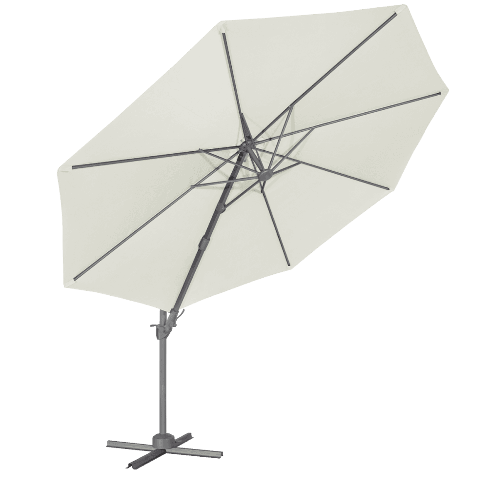 Dellonda Cantilever Parasol with 360 Rotation, Tilt & Cover 3m - Cream Model No- DG268