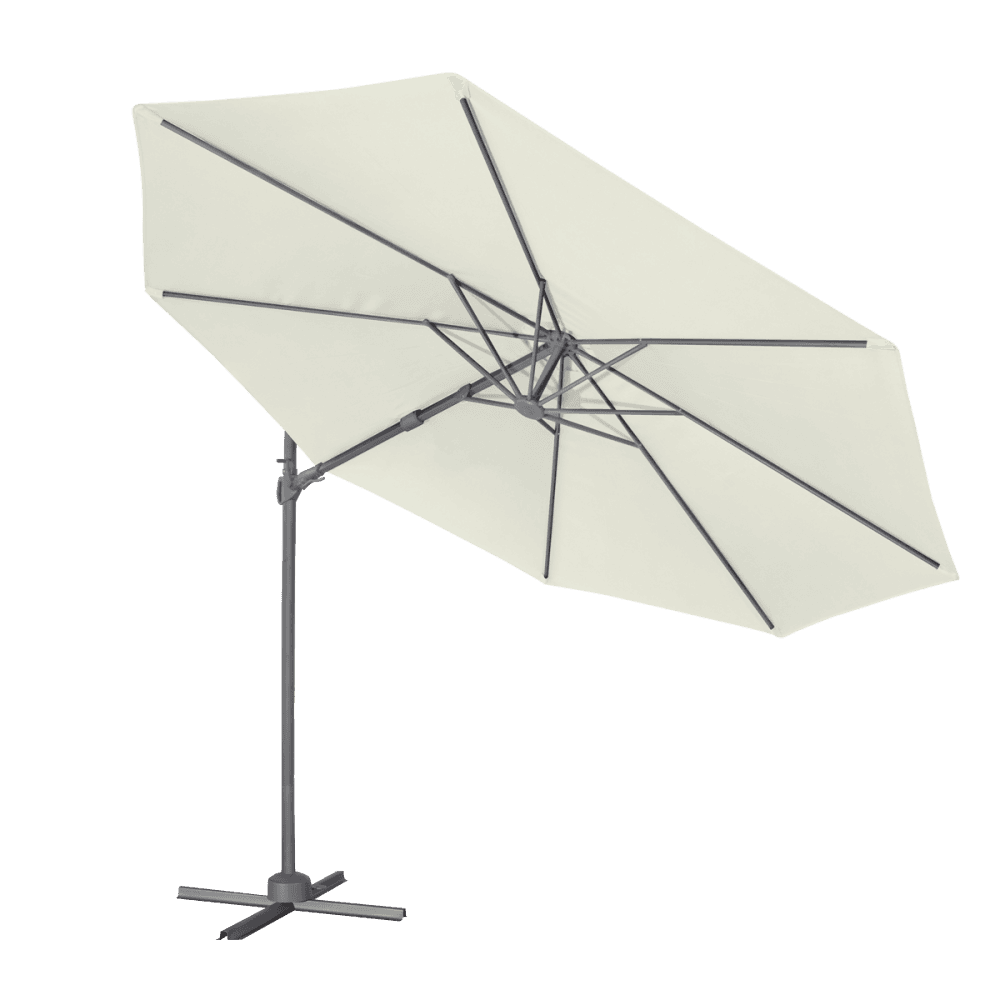 Dellonda Cantilever Parasol with 360 Rotation, Tilt & Cover 3m - Cream Model No- DG268