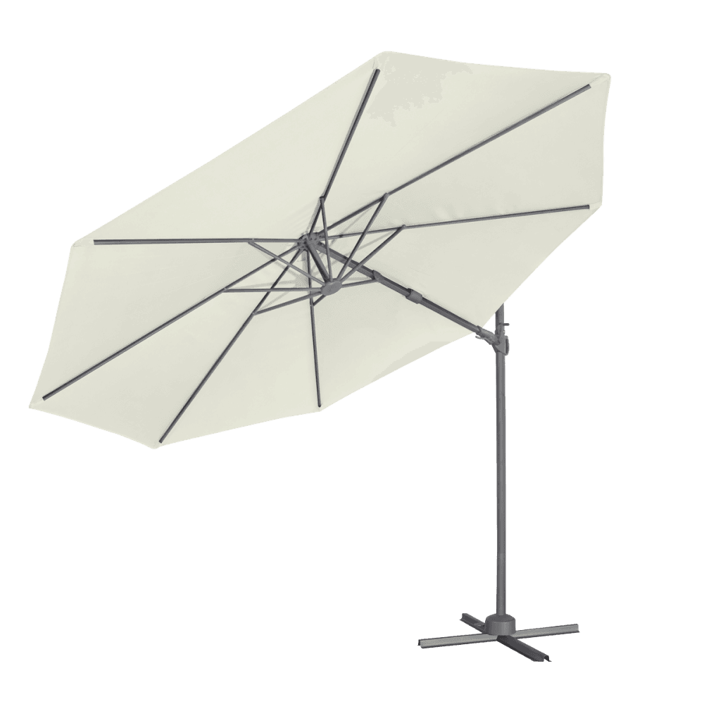 Dellonda Cantilever Parasol with 360 Rotation, Tilt & Cover 3m - Cream Model No- DG268