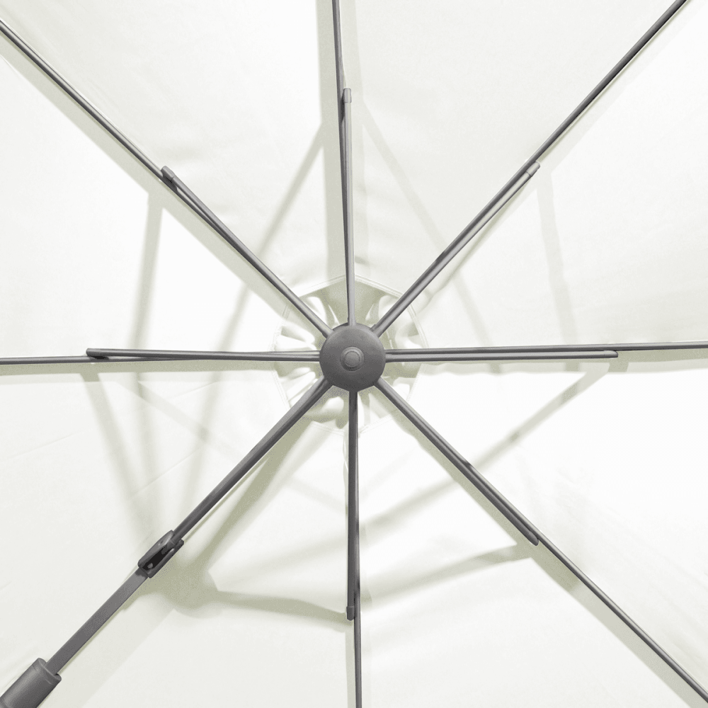 Dellonda Cantilever Parasol with 360 Rotation, Tilt & Cover 3m - Cream Model No- DG268