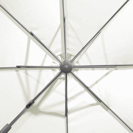 Dellonda Cantilever Parasol with 360 Rotation, Tilt & Cover 3m - Cream Model No- DG268