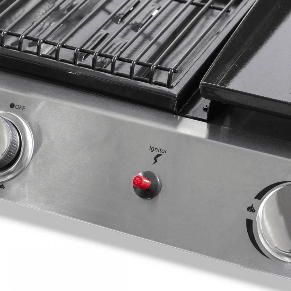 Dellonda 3 Burner Stainless Steel Portable Gas Plancha/Grill 8.5kW Model No- DG276