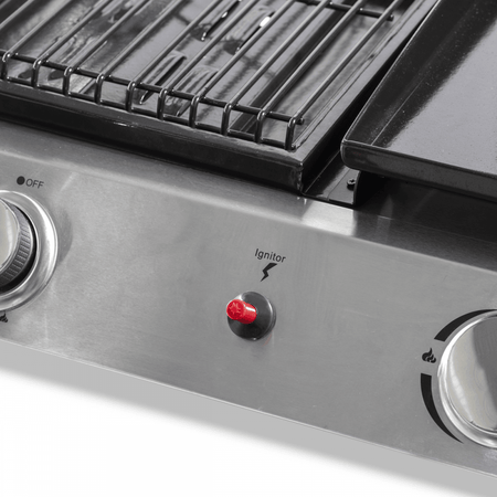 Dellonda 3 Burner Stainless Steel Portable Gas Plancha/Grill 8.5kW Model No- DG276