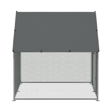 Dellonda Walk-In Galvanized Steel Chicken Run with Roof Cover & PVC Coated Chicken Wire Model No- DG278