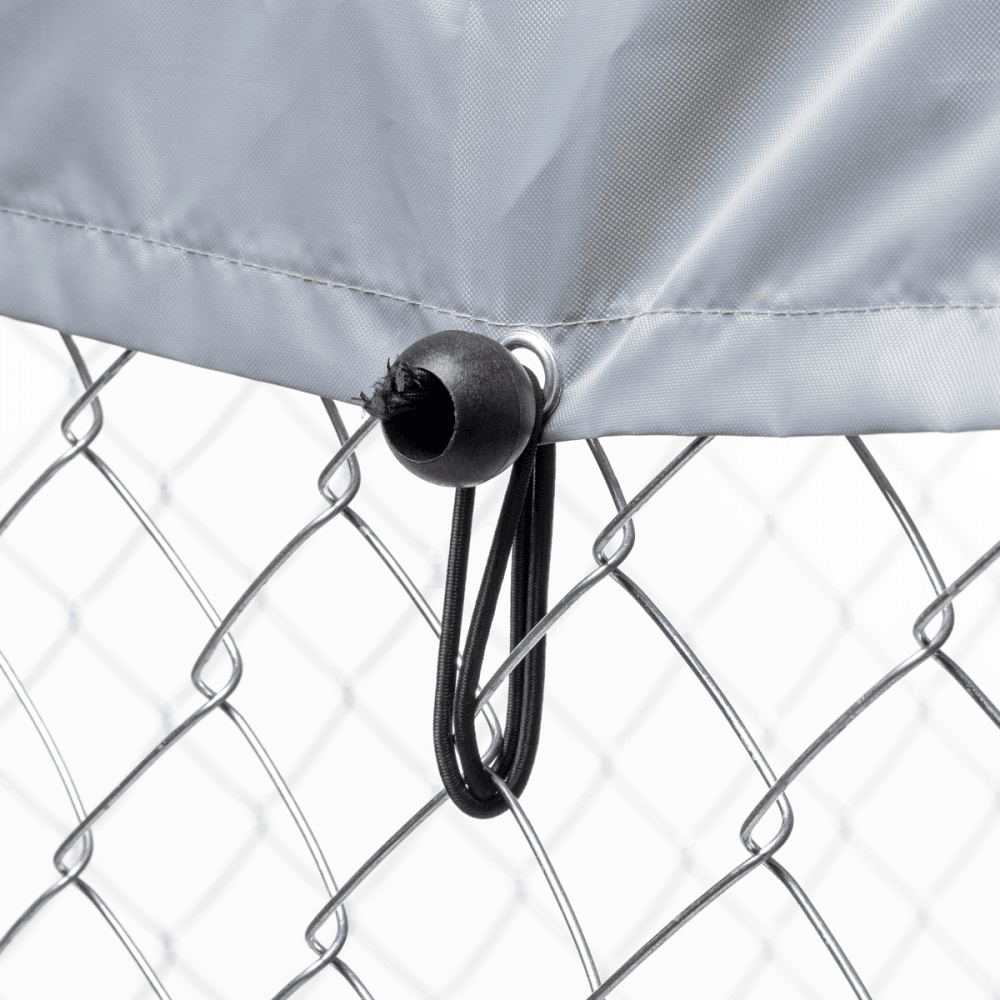 Dellonda Galvanised Steel Dog Kennel with Roof Cover & Chain Link Fencing Model No- DG281