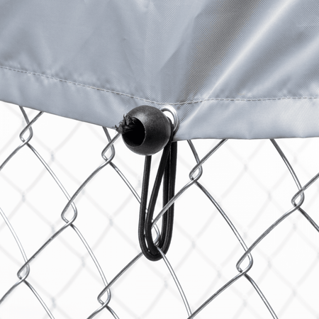 Dellonda Galvanised Steel Dog Kennel with Roof Cover & Chain Link Fencing Model No- DG281