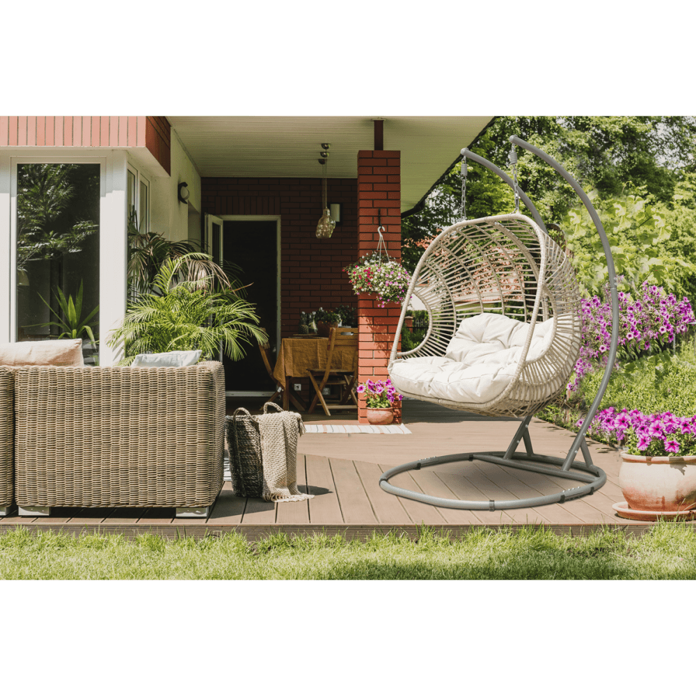 Dellonda Double Swinging Egg Chair with Cushion Model No- DG61