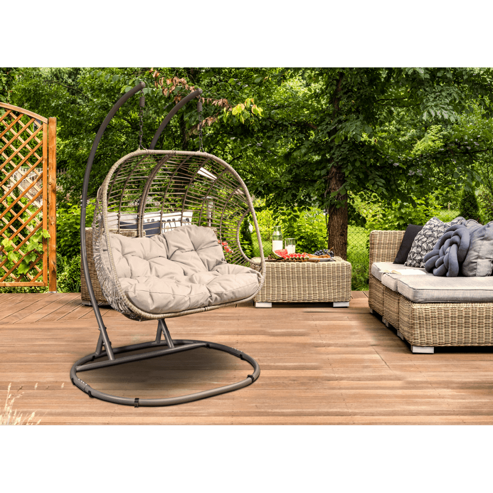 Dellonda Double Swinging Egg Chair with Cushion Model No- DG61