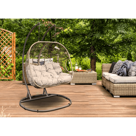 Dellonda Double Swinging Egg Chair with Cushion Model No- DG61