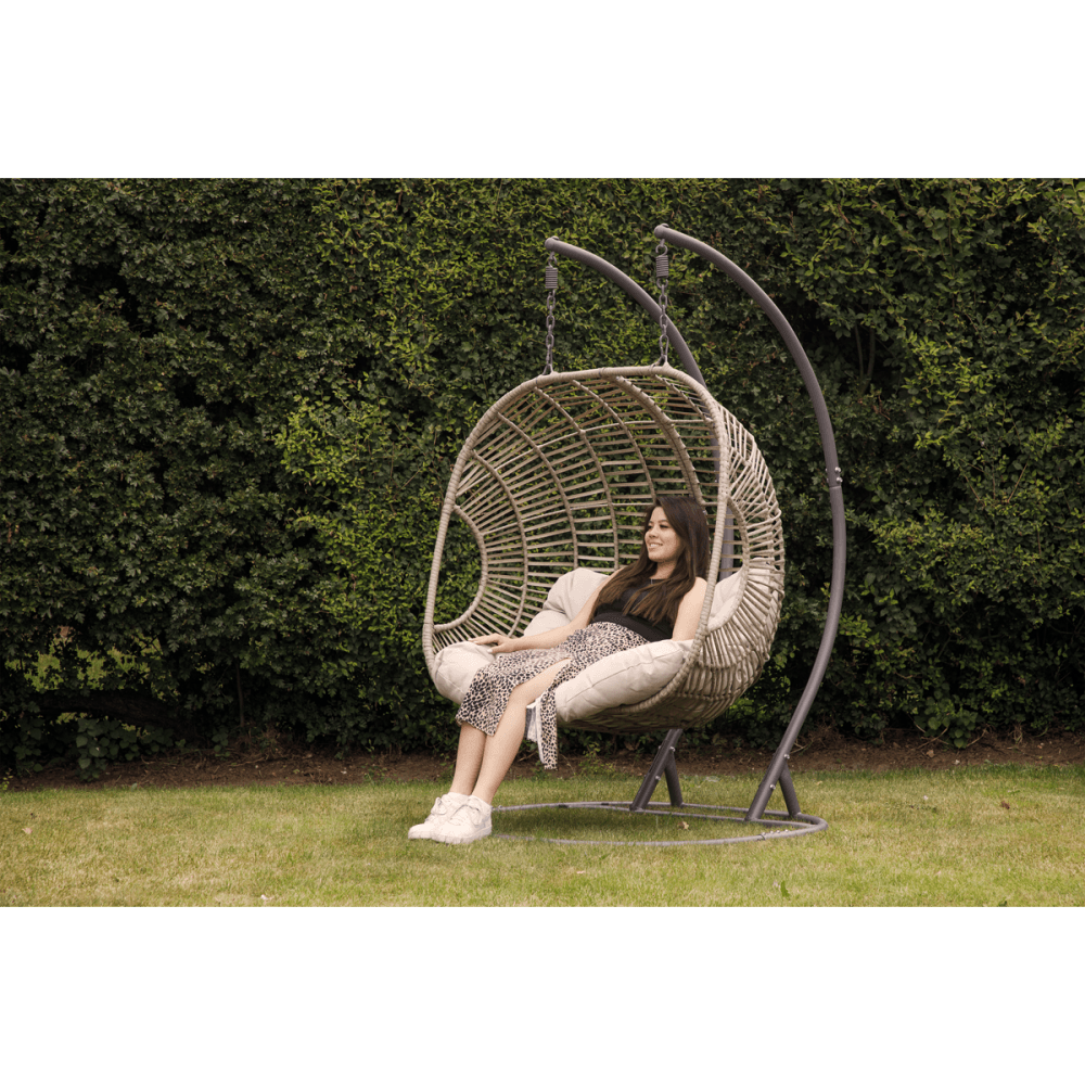 Dellonda Double Swinging Egg Chair with Cushion Model No- DG61