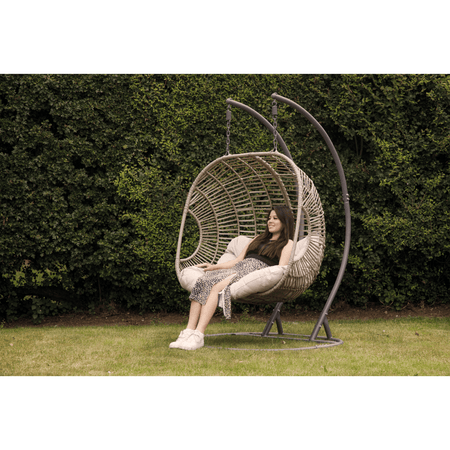 Dellonda Double Swinging Egg Chair with Cushion Model No- DG61