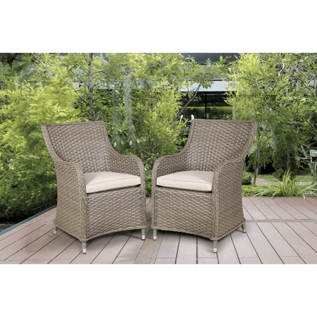 Dellonda Chester Rattan Wicker Outdoor Garden Dining Chairs 2pc Model No- DG64