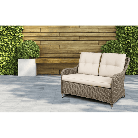 Dellonda Chester Rattan Wicker Outdoor 2-Seater Sofa Model No- DG70