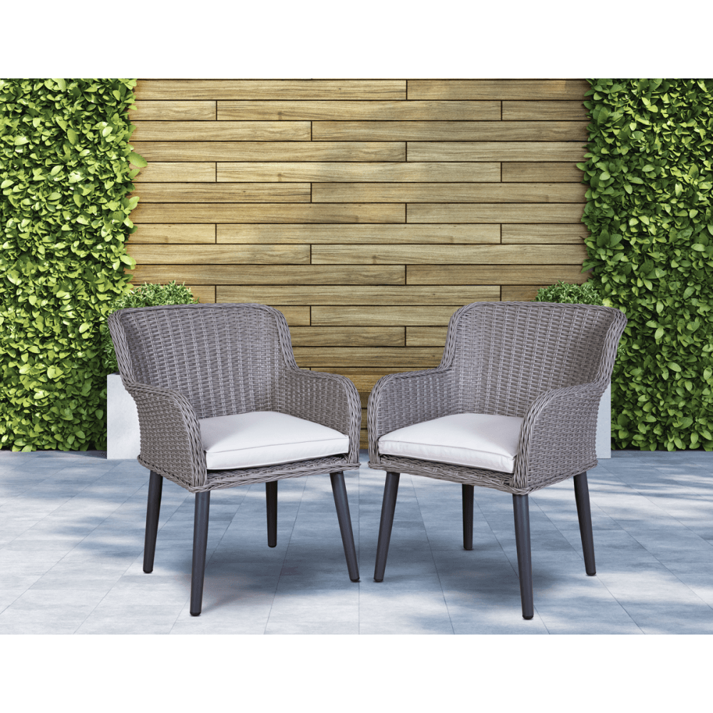 Dellonda Buxton Rattan Wicker Outdoor Chairs Set 2pc Model No- DG76