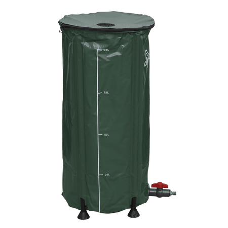 Dellonda Collapsible PVC Garden Water Butt with Zipped Lid & Drain Tap 100L Model No- DG8