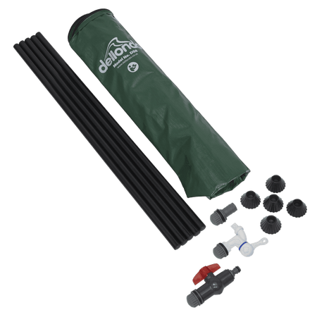 Dellonda Collapsible PVC Garden Water Butt with Zipped Lid & Drain Tap 100L Model No- DG8