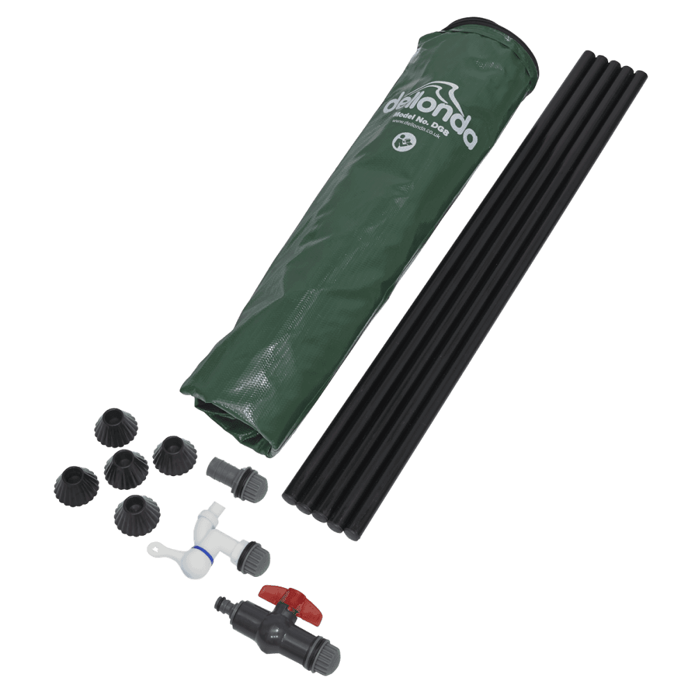 Dellonda Collapsible PVC Garden Water Butt with Zipped Lid & Drain Tap 100L Model No- DG8