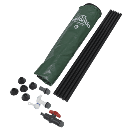 Dellonda Collapsible PVC Garden Water Butt with Zipped Lid & Drain Tap 100L Model No- DG8