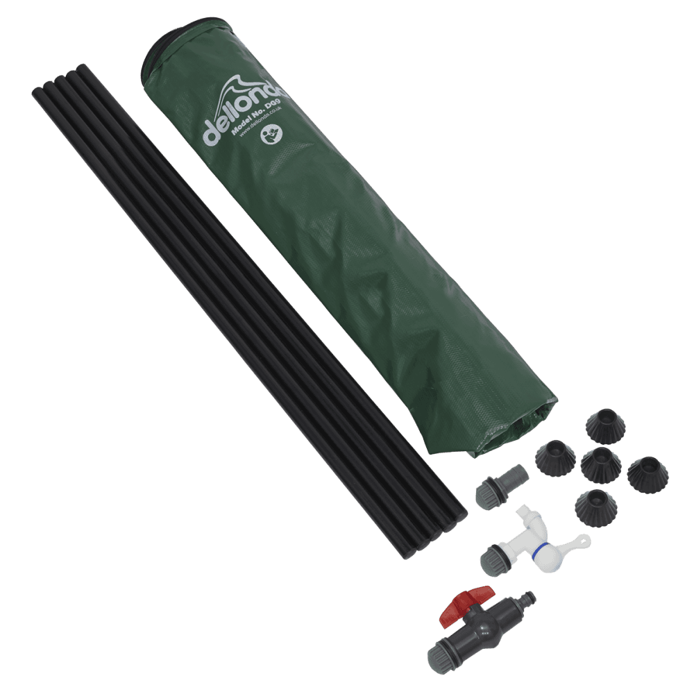 Dellonda Collapsible PVC Garden Water Butt with Zipped Lid & Drain Tap 250L Model No- DG9