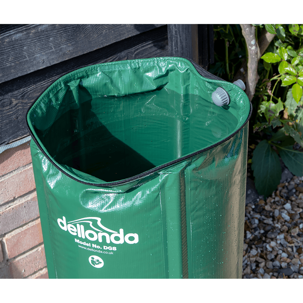 Dellonda Collapsible PVC Garden Water Butt with Zipped Lid & Drain Tap 250L Model No- DG9