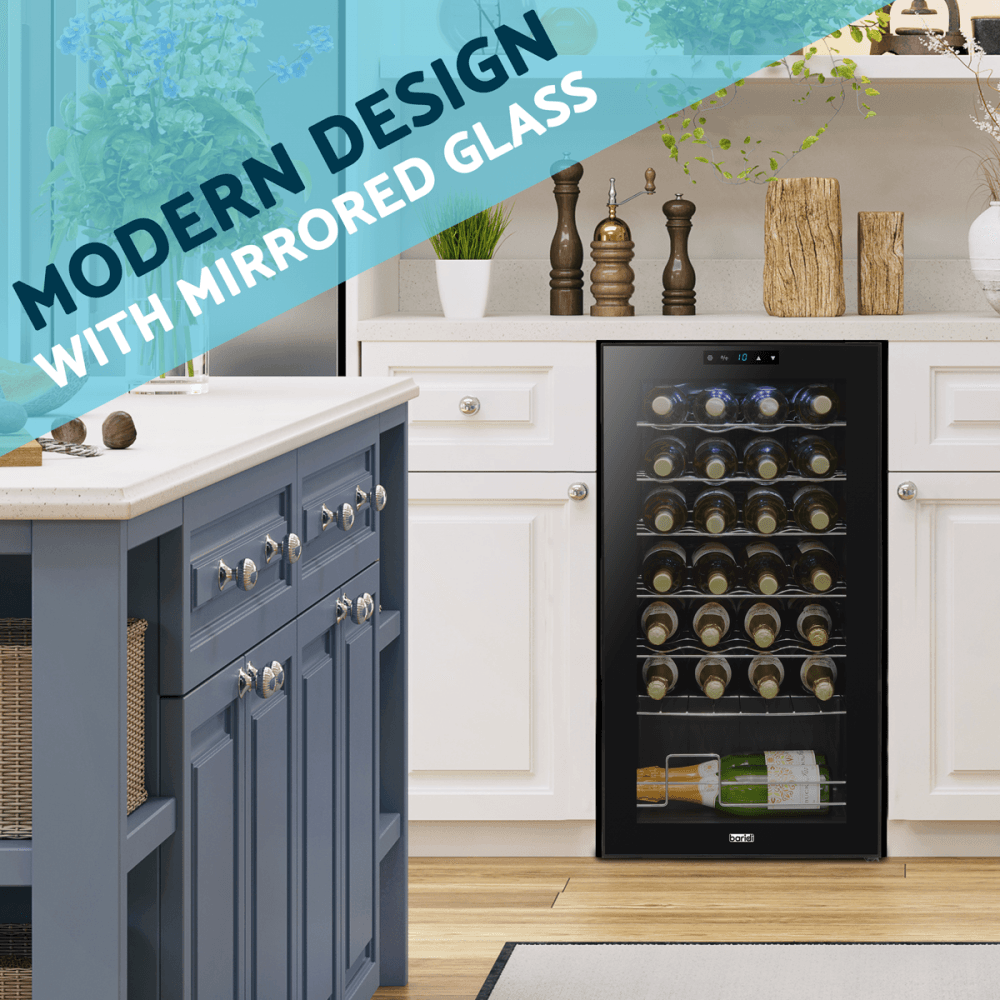 Baridi 28 Bottle Tabletop Wine Fridge & Cooler Model No- DH10
