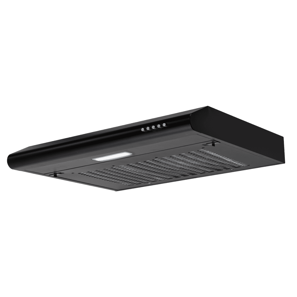 Baridi Visor Cooker Hood Extractor Fan 60cm - Black Model No- DH107