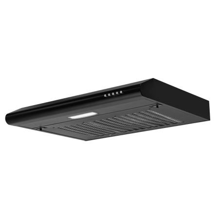 Baridi Visor Cooker Hood Extractor Fan 60cm - Black Model No- DH107