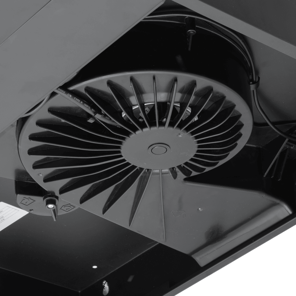 Baridi Visor Cooker Hood Extractor Fan 60cm - Black Model No- DH107
