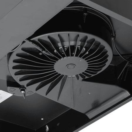 Baridi Visor Cooker Hood Extractor Fan 60cm - Black Model No- DH107
