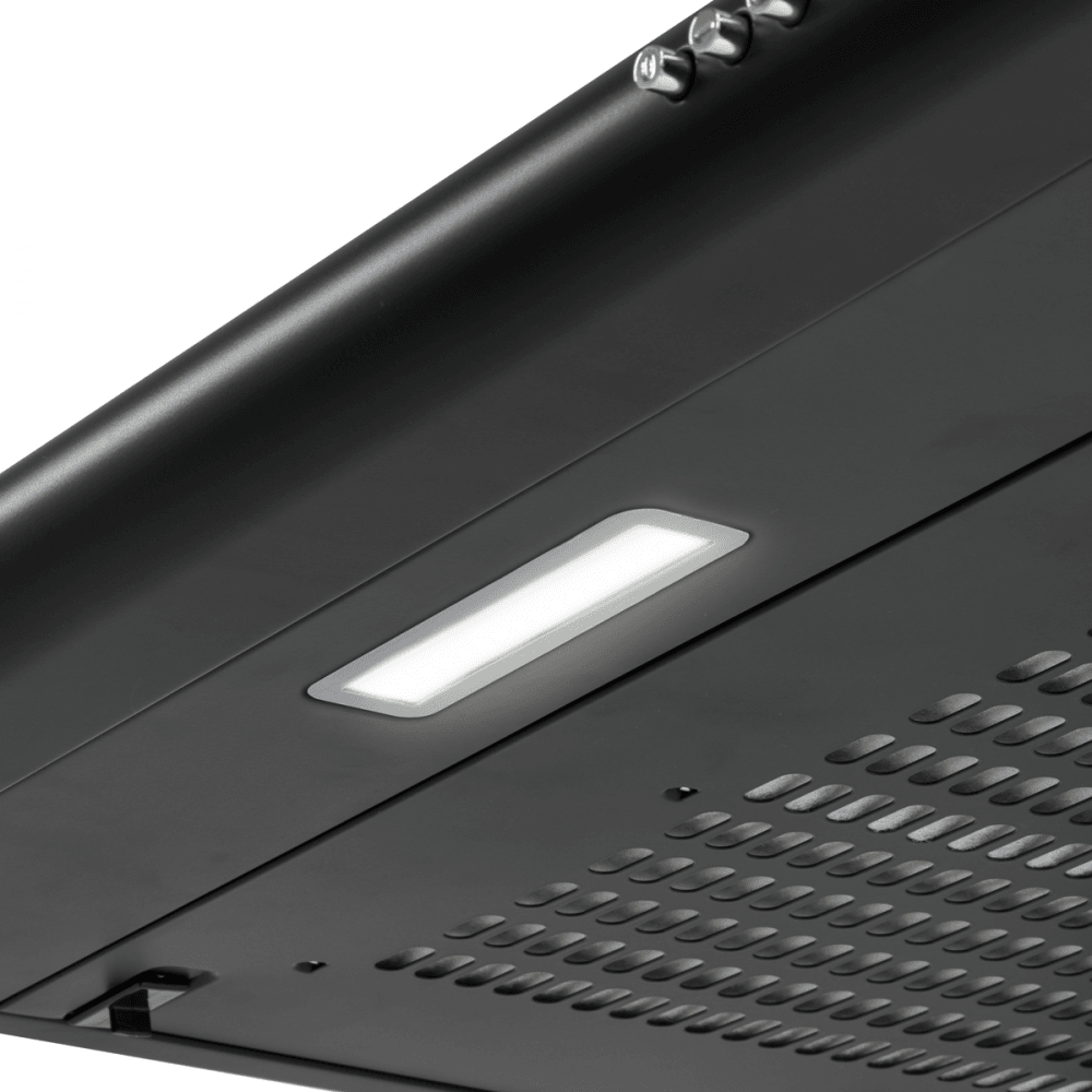 Baridi Visor Cooker Hood Extractor Fan 60cm - Black Model No- DH107