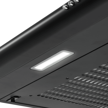 Baridi Visor Cooker Hood Extractor Fan 60cm - Black Model No- DH107
