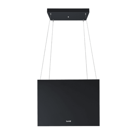 Baridi Square Island Cooker Hood 40cm - Black Model No- DH109