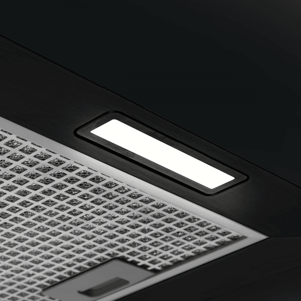 Baridi Square Island Cooker Hood 40cm - Black Model No- DH109