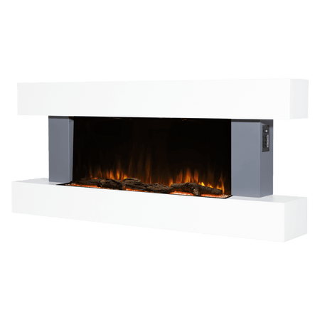Baridi Wall Mounting Electric Fireplace with LED Flame Effect 52" - Grey Model No- DH112